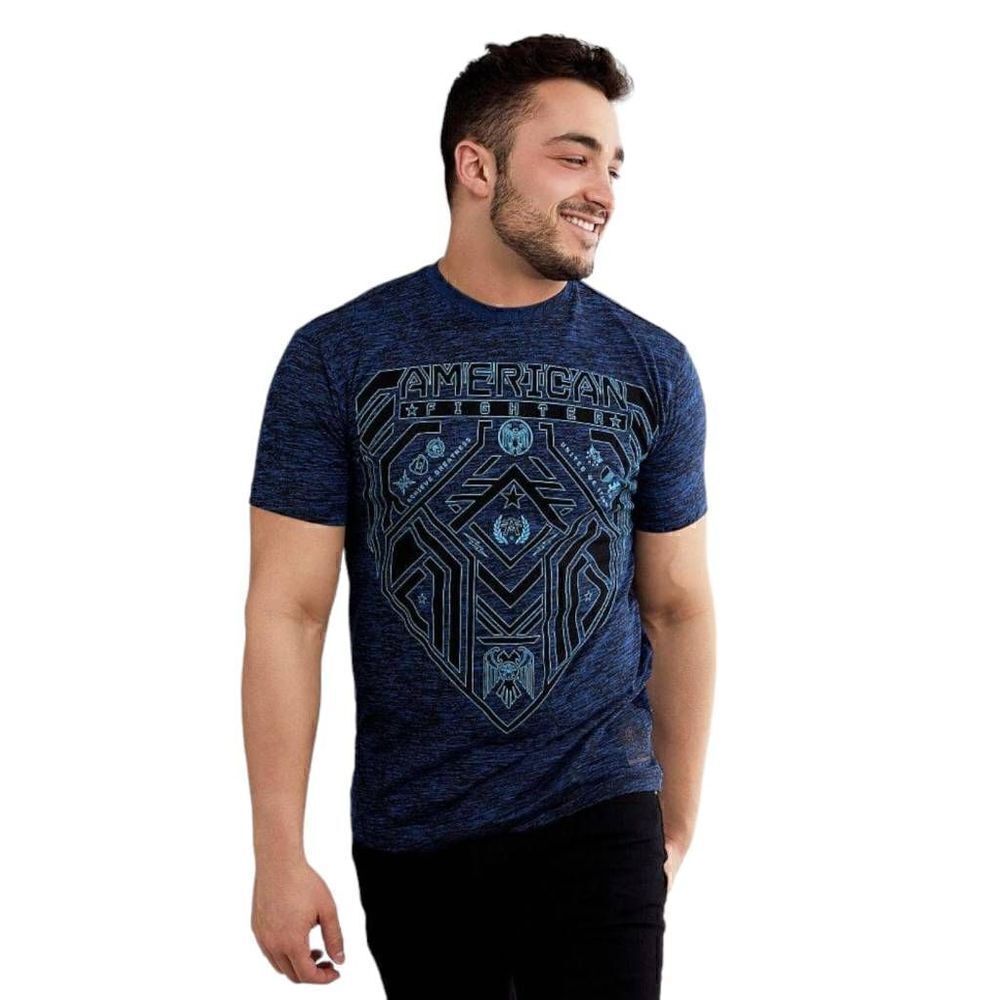 American Fighter Buckle Knowles Tshirt Mens SZ XL Reflective Graphic Shirt